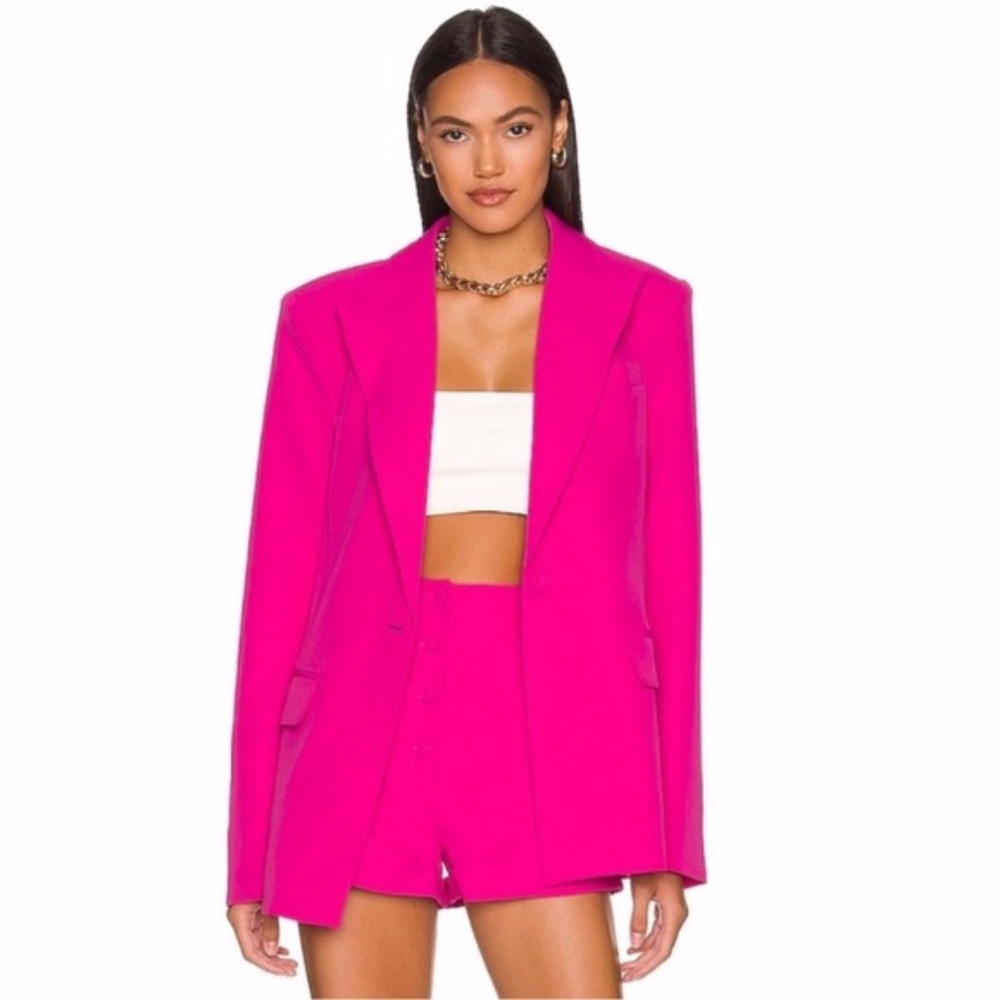 REVOLVE Camila Coelho Revolve Morena Blazer Fushia Pink NWT Medium oversize